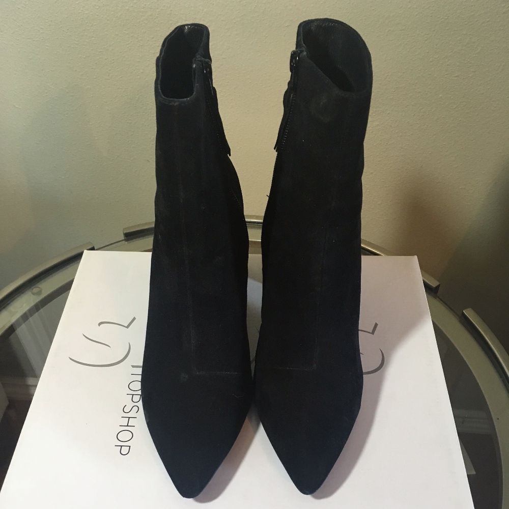 Topshop HEART Suede Flare Heel size 38